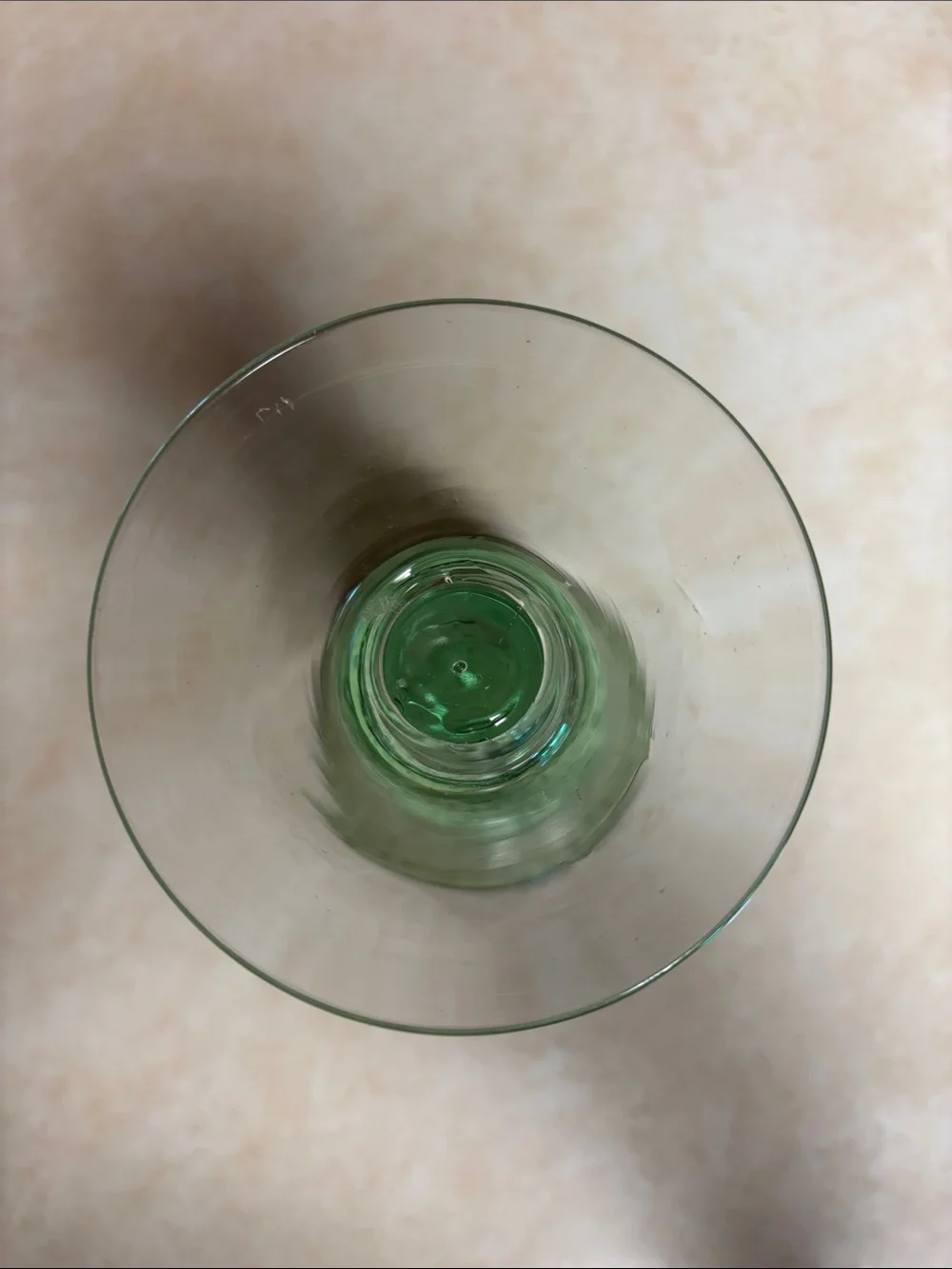 Artland's Pattern Known As Iris Light Green Pale Green Bowl Clear Stem